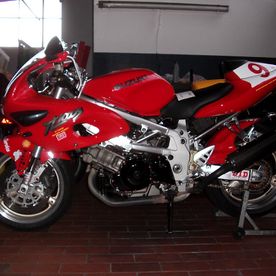 Rotes Motorrad